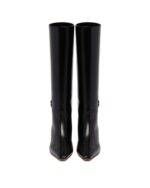 Fendi FF Leather Knee-High Boots - Image 3