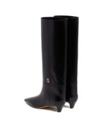 Fendi FF Leather Knee-High Boots - Image 4