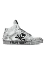Skull Studded High-Top Sneakers