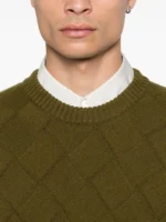 Intreccio Quilted Wool Sweater - Image 3