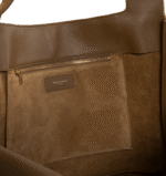 Suede Shopping Tote – Camel Tan - Image 3