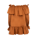 Chloé Off-Shoulder Ruffle Mini Dress - Image 2