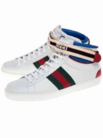 Web Stripe High-Top Sneakers - Image 2