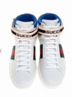 Web Stripe High-Top Sneakers - Image 3