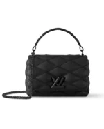 Quilted Leather Shoulder Bag – Matte Black