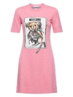 Moschino Teddy Sketch Cotton Mini Dress