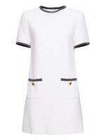 Paris Tweed Trim Mini Dress