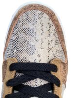 Python Luxe Earth Brown Sneakers - Image 5