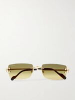 Rimless Rectangular Sunglasses