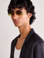 Rimless Rectangular Sunglasses - Image 4