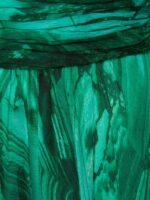 Emerald Marble Silk Chiffon Mini Dress - Image 3