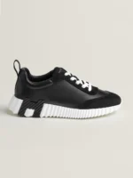 Bouncing Leather Sneakers – Black