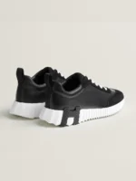 Bouncing Leather Sneakers – Black - Image 2