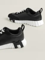 Bouncing Leather Sneakers – Black - Image 3
