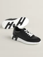 Bouncing Leather Sneakers – Black - Image 4