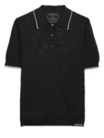 Open-Knit Polo Shirt