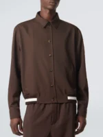 Ribbed-Hem Blouson Jacket - Image 3