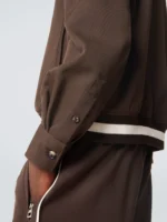 Ribbed-Hem Blouson Jacket - Image 4