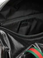 Embossed Patent Leather Duffel Bag - Image 5