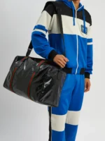 Embossed Patent Leather Duffel Bag - Image 6