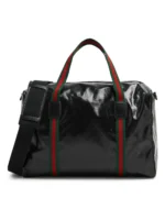 Embossed Patent Leather Duffel Bag