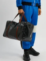 Embossed Patent Leather Duffel Bag - Image 2
