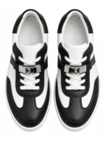 Kelly Buckle Leather Sneakers - Image 6