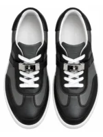 Kelly Buckle Leather Sneakers - Image 4