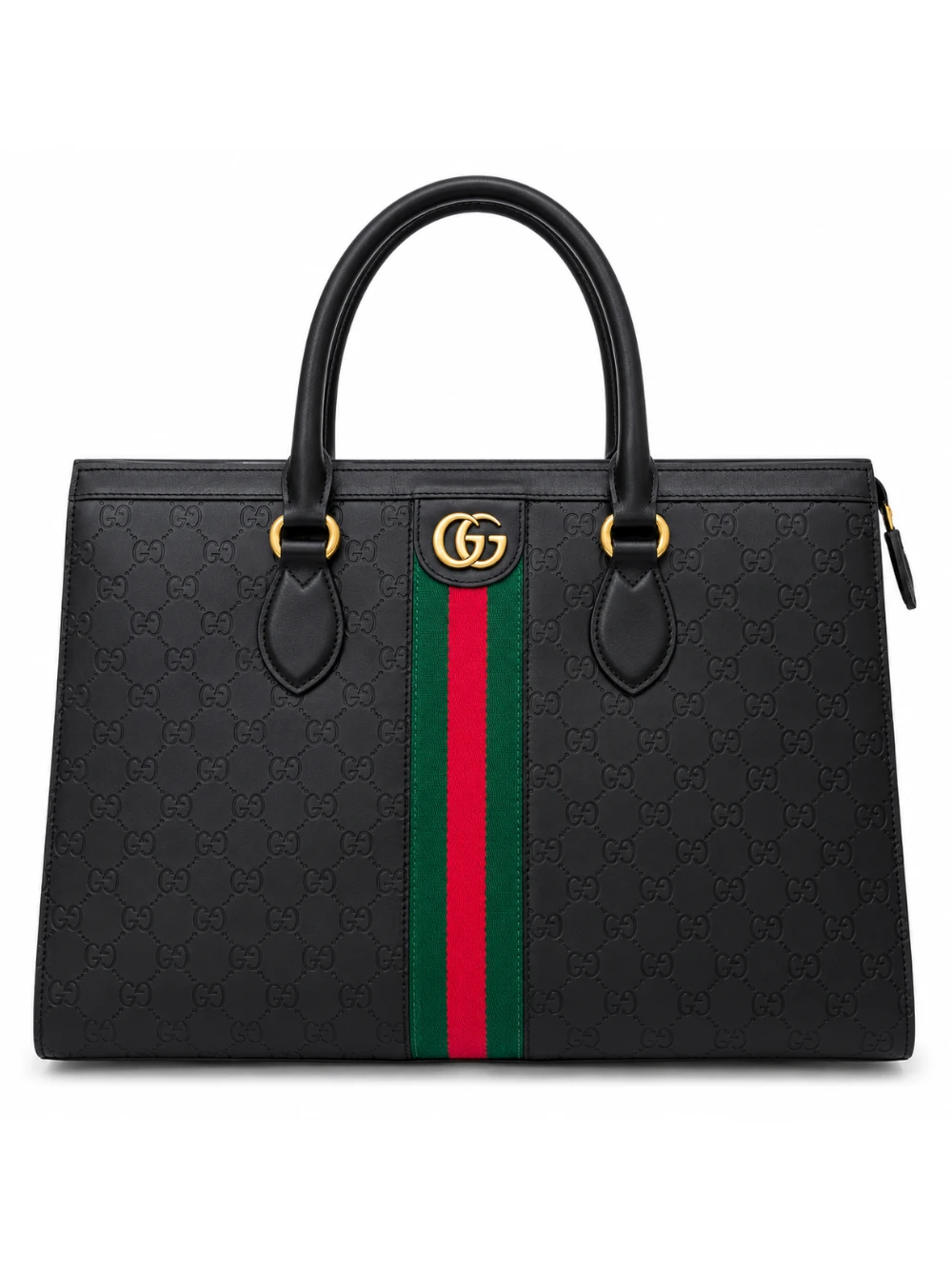 WhaImg.51 Ophidia GG Embossed Leather Tote - Image 1