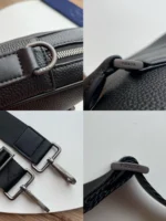 Saffiano-Detail Leather Business Bag - Image 3